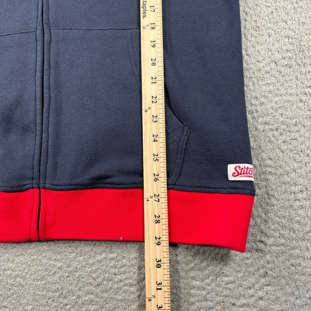 Stitches Boston Red Sox Jacket Men Large Blue Track MLB Baseball Bomber Full Zip